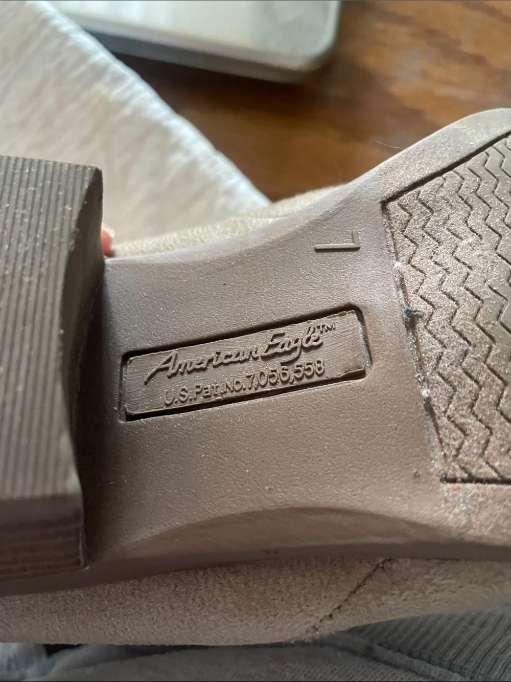 American Eagle Outfitters taupe suede